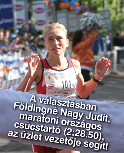 Földingné Nagy Judit, az üzlet vezetõje